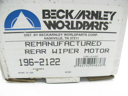 Beck Arnley 196-2122 Reman Rear Window Wiper Motor For 1984-1988 Nissan 300ZX