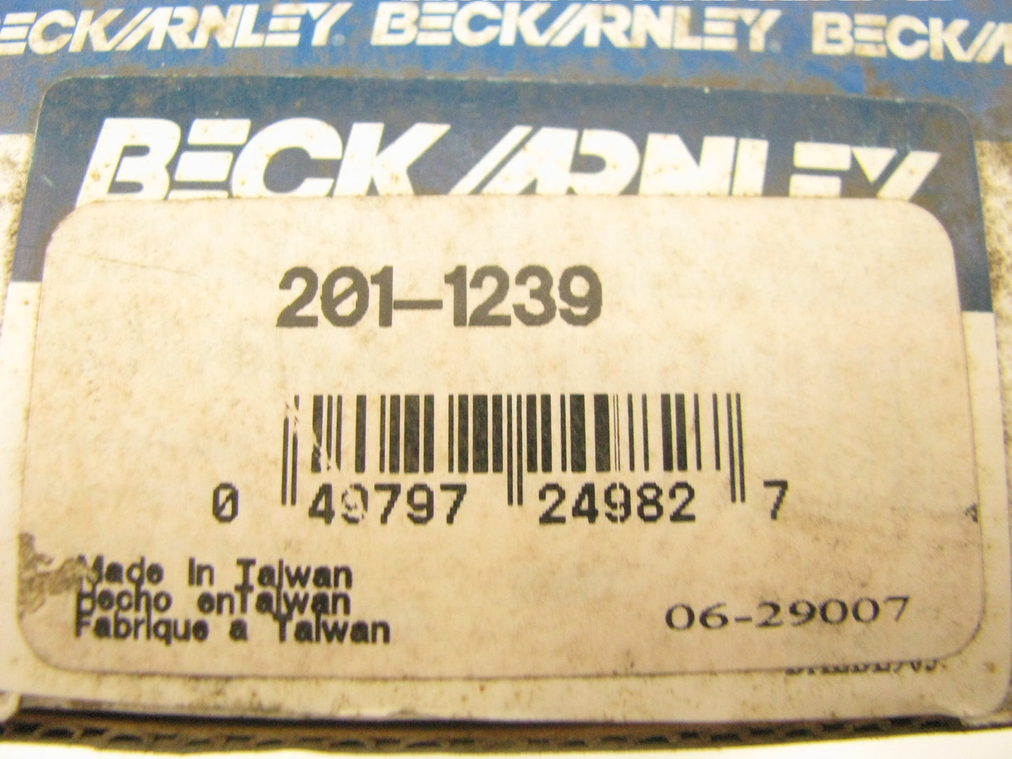 Beck Arnley 201-1239 Ignition Lock Cylinder & Keys For 1980-1983 Toyota Corolla