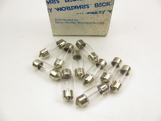 (10) Beck Arnley 213-1574 Dome Light Lamp Map Light Bulbs