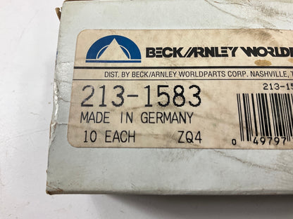 (10) Beck Arnley 213-1583 Light Bulbs 12V 10W, 8mm Base, 38mm Length