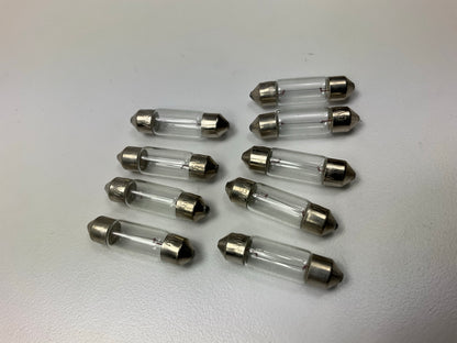 (9) Vintage Beck Arnley 213-1586 Dome Lamp Light Bulbs, 6 Volts, 3 Watts  6V