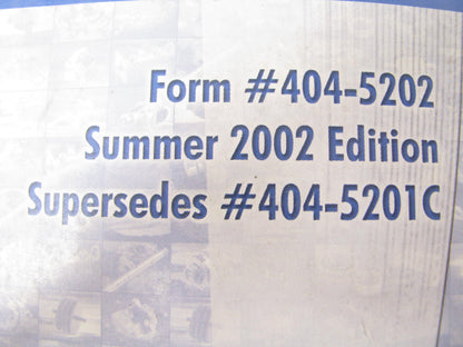 Beck Arnley 404-5202 Auto Parts Application Catalog Covers 1988-2002, 1581 Pages