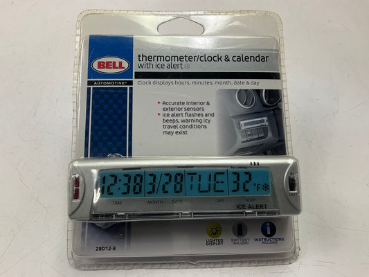 Bell 28012-8 Thermometer Clock Calendar With Ice Alert