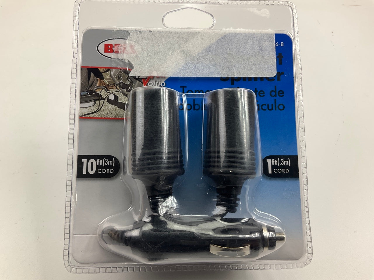 Bell 39046-8 Double Socket 10' & 1' Cords 12V