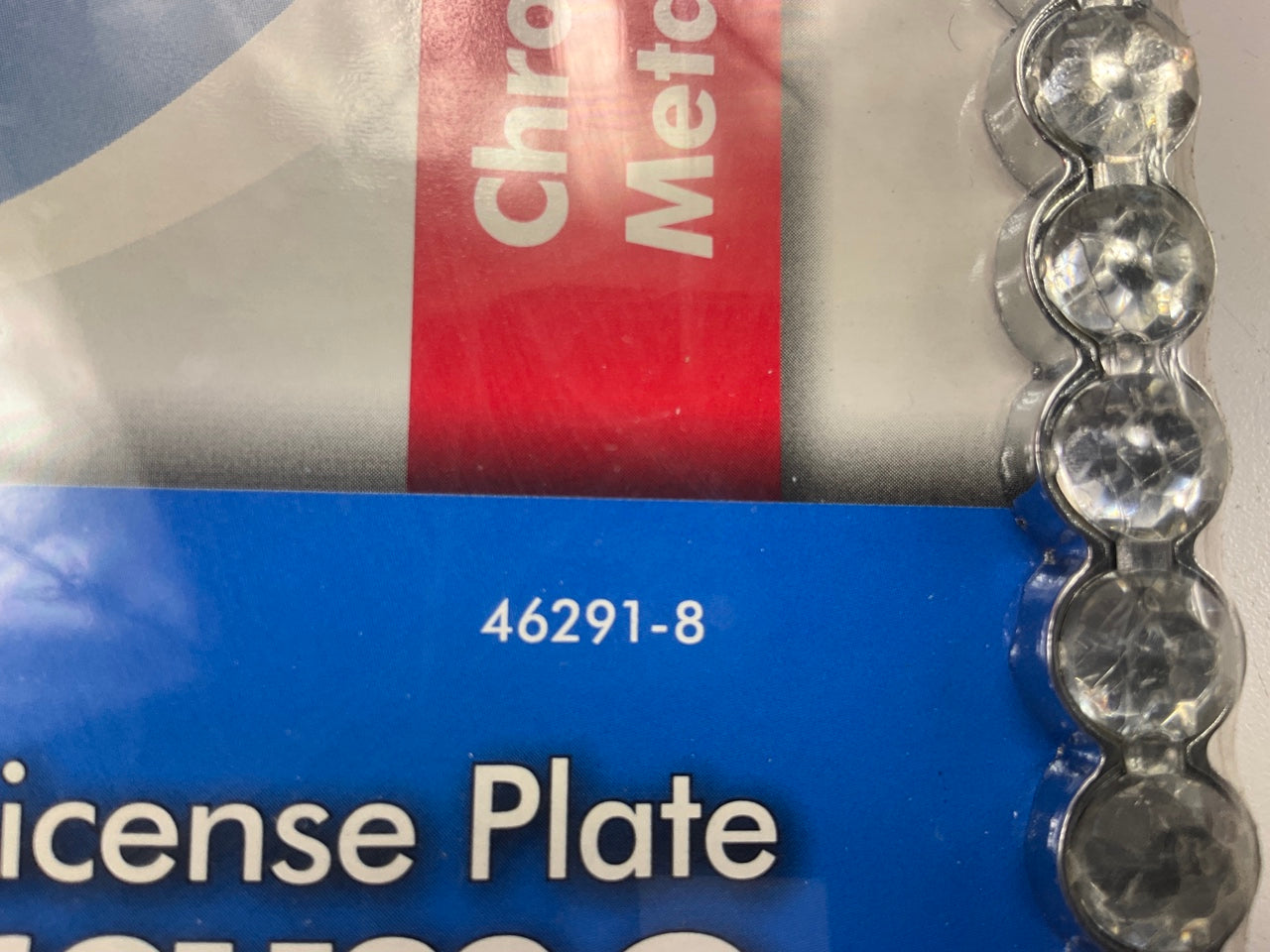 Bell 46291-8 CHROME Die-Cast Metal License Plate Frame