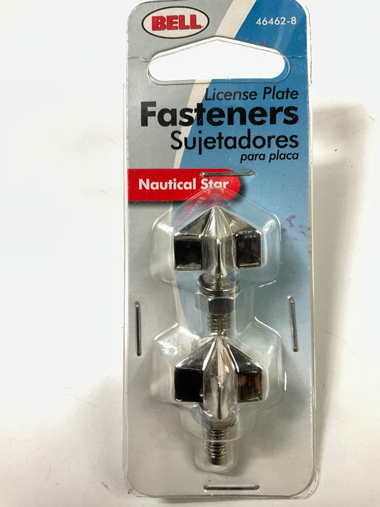 PACK Of 2 - Bell 46462-8 'Nautical Star' License Plate Fasteners