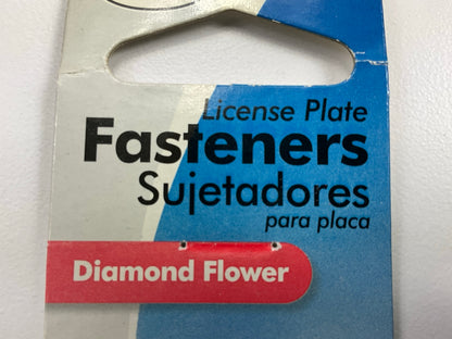 Bell 46463-8 Diamond Flower Girl Glitter Girl Power License Plate Fasteners