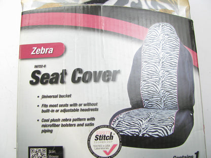 Bell 56722-8 Black & White Zebra Universal Front Bucket Seat Cover