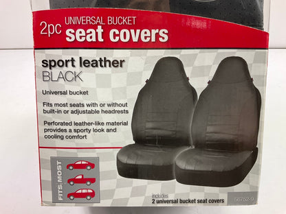 Bell 56752-9 Universal Seat Cover BLACK Sport Leather - PAIR