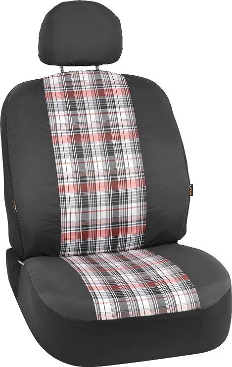 Bell 56863-9 UNIVERSAL Black Plaid Low-Back Bucket Seat Cover - ONE SIZE