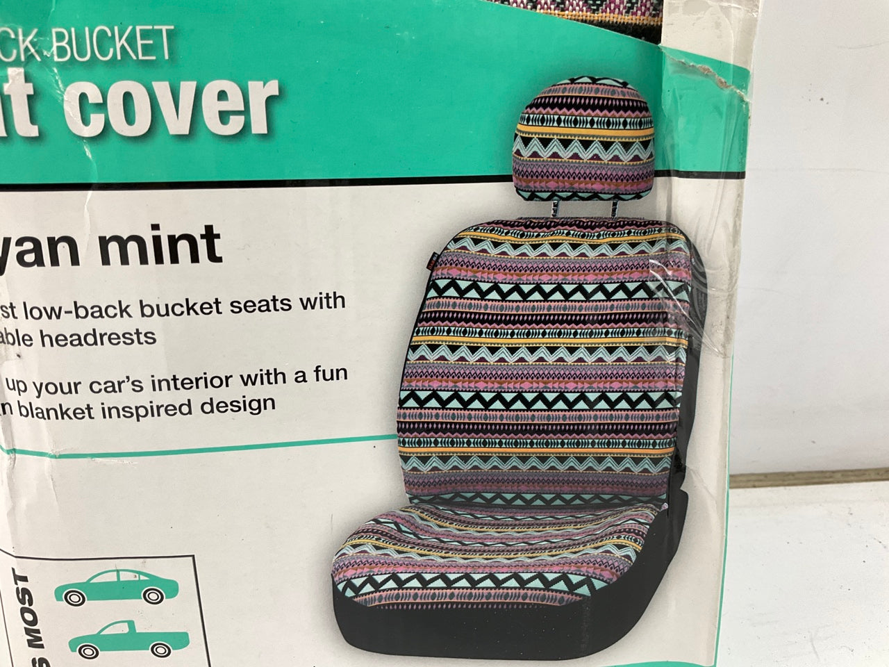 Bell 58048-9 Seat Cover For Low Back Bucket Seat - Mayan Mint - 1 SEAT