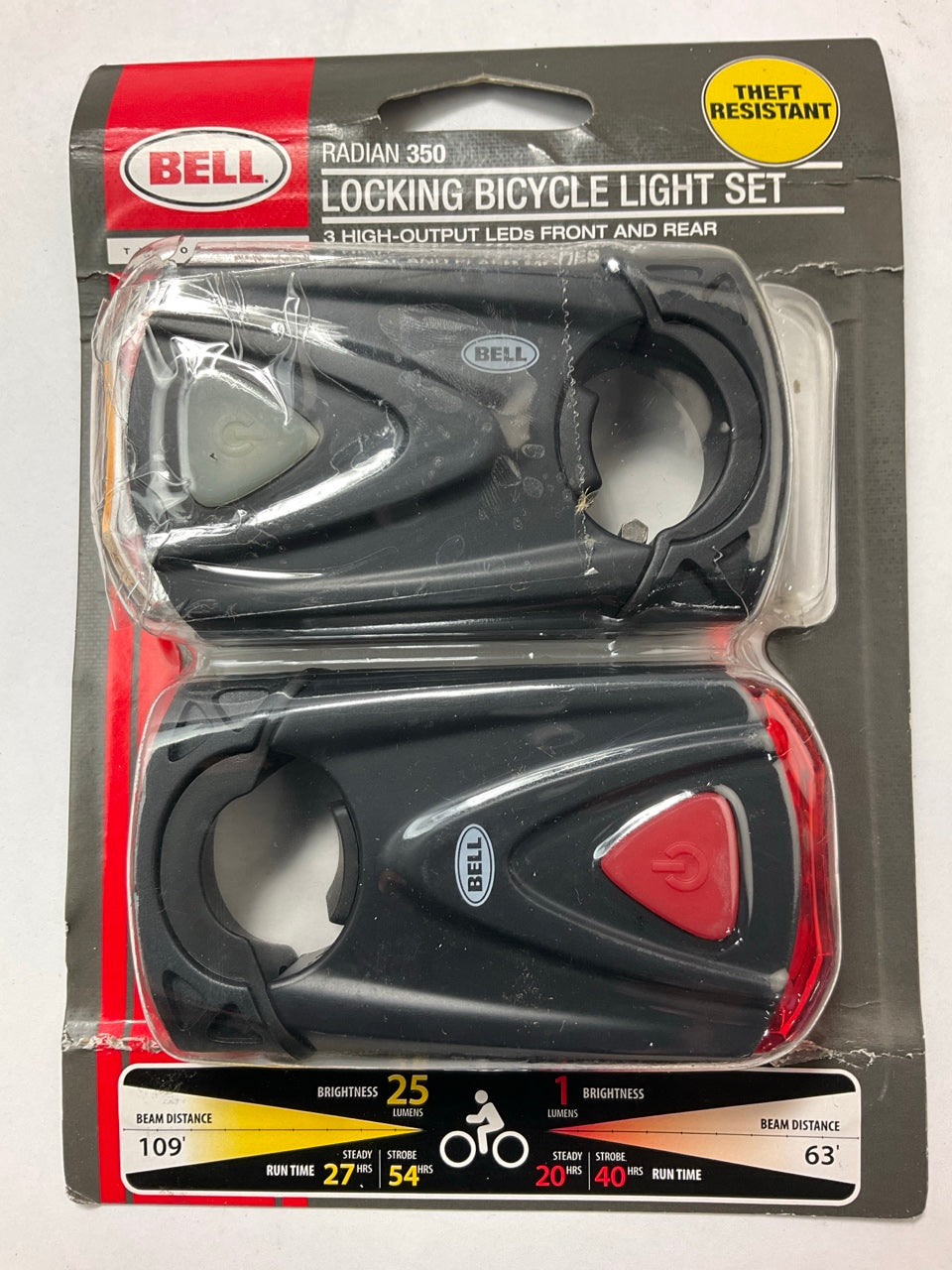 Bell Radian 350 Composite LED Bike Safety Light Kit: Headlight & Tail Light