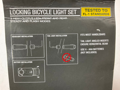 Bell Radian 350 Composite LED Bike Safety Light Kit: Headlight & Tail Light