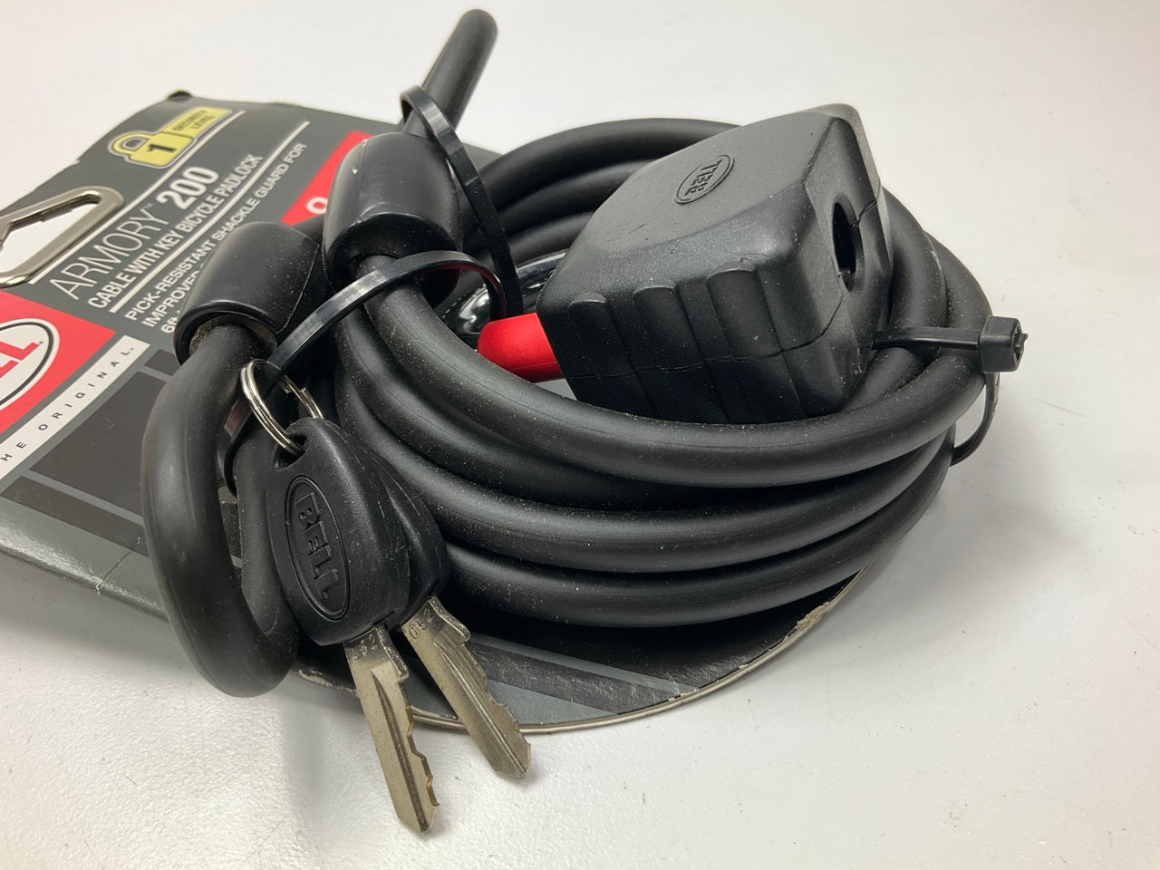 Bell Armory 7015774 6 Feet Cable Padlock Bike Lock With Key