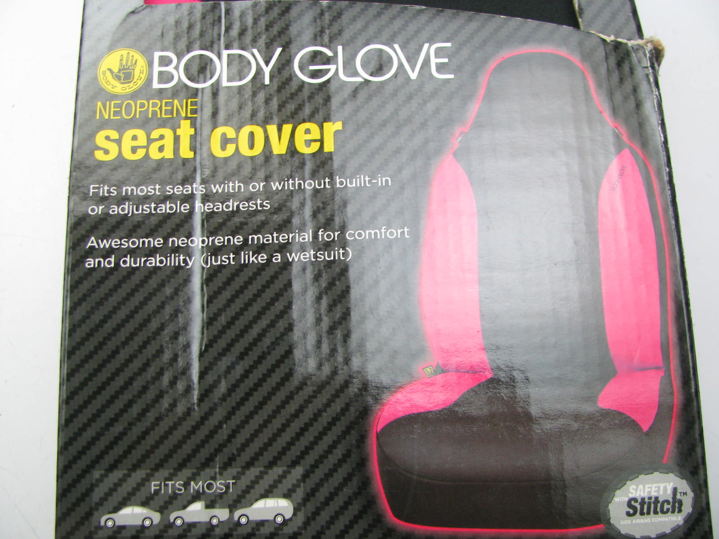 Bell 70383-9 Hyperfit Body Glove Bucket Seat Cover, Neoprene  Pink