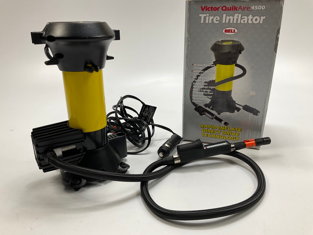 Victor Products QuikAire 4500 Rapid Pro 12V Tire Air Inflator Pump