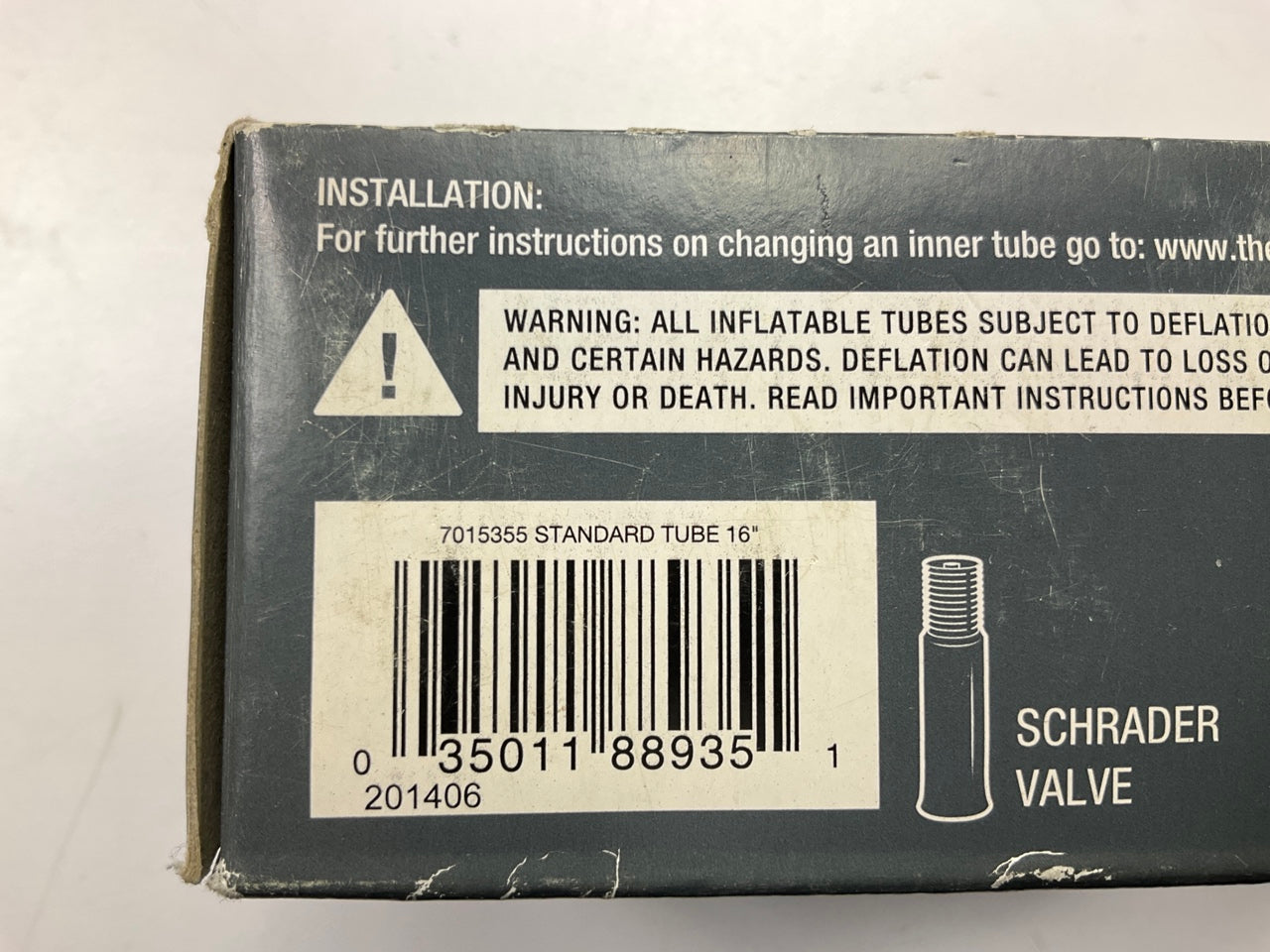 Bell 82026972 Standard Schrader Bicycle Inner Tube  16''  X 1.75-2.25''