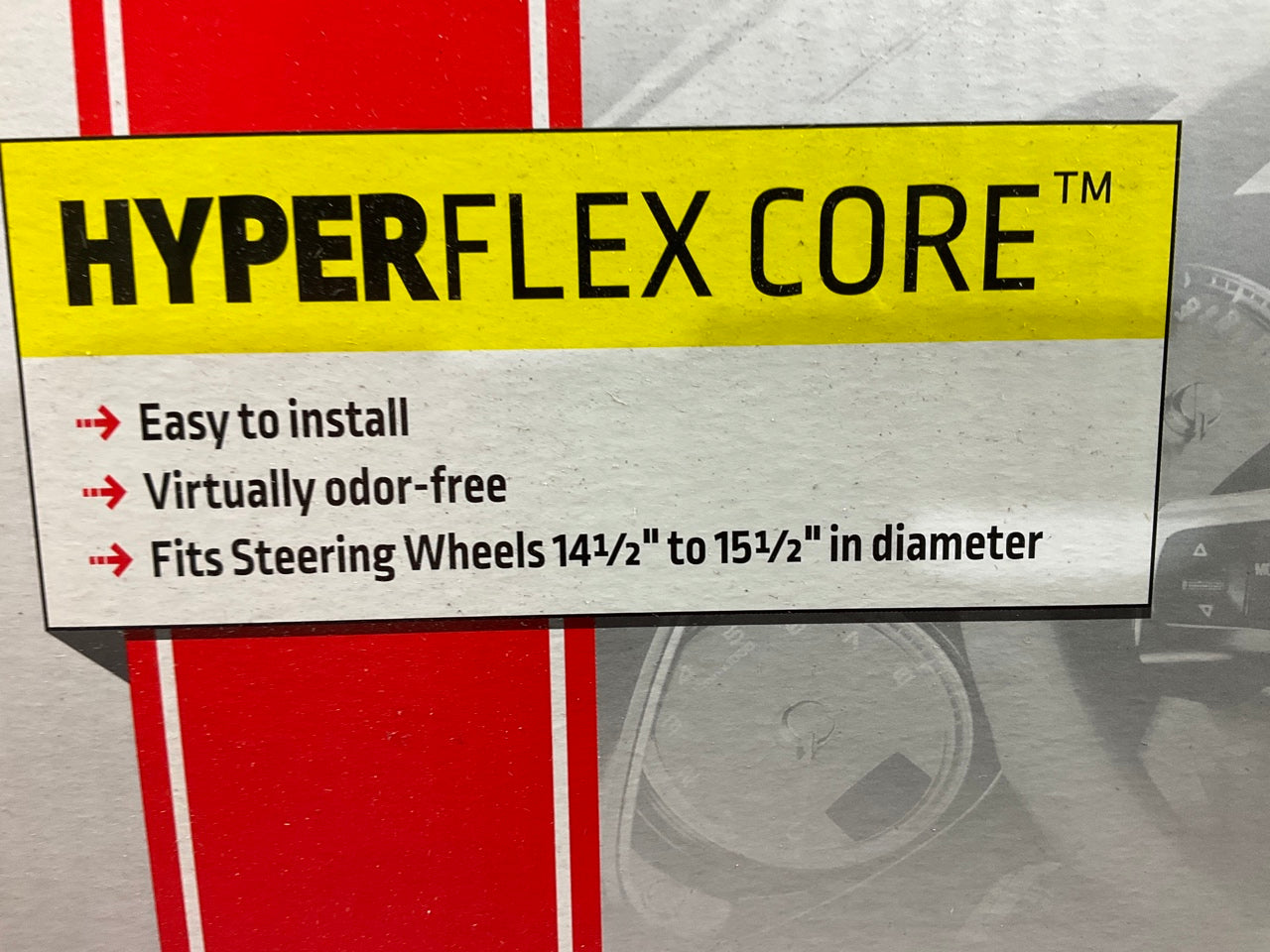 Bell 97019-9 Putty Grip BLACK Steering Wheel Cover W/ Hyperflex Core 14.5''-15.5''