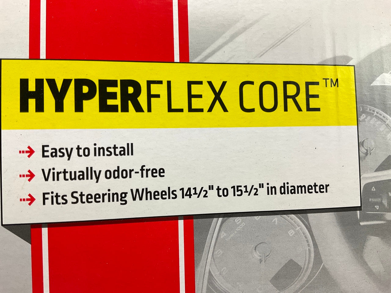 Bell 97034-9 Sport Chrome Gray Steering Wheel Cover W/ Hyperflex Core 14.5-15.5''