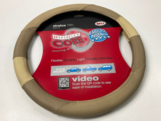 Bell 97313-9 STRATOS TAN Steering Wheel Cover W/ Hyperflex Core 14.5''-15.5''