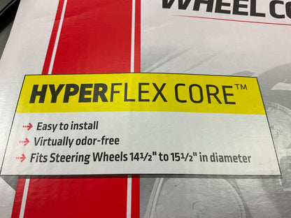 Bell 97424-9 Massage Gray Steering Wheel Cover W/ Hyperflex Core 14.5''-15.5''