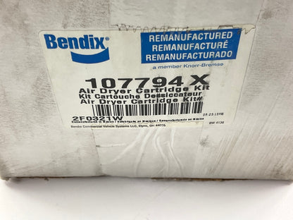 REMAN. Bendix 107794X Air Dryer Cartridge, AD-9 Desiccant Filter With O-Ring Kit