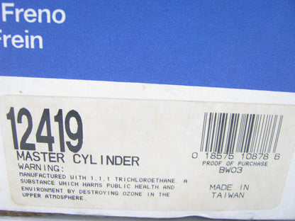 Bendix 12419 Manual Transmission Clutch Master Cylinder