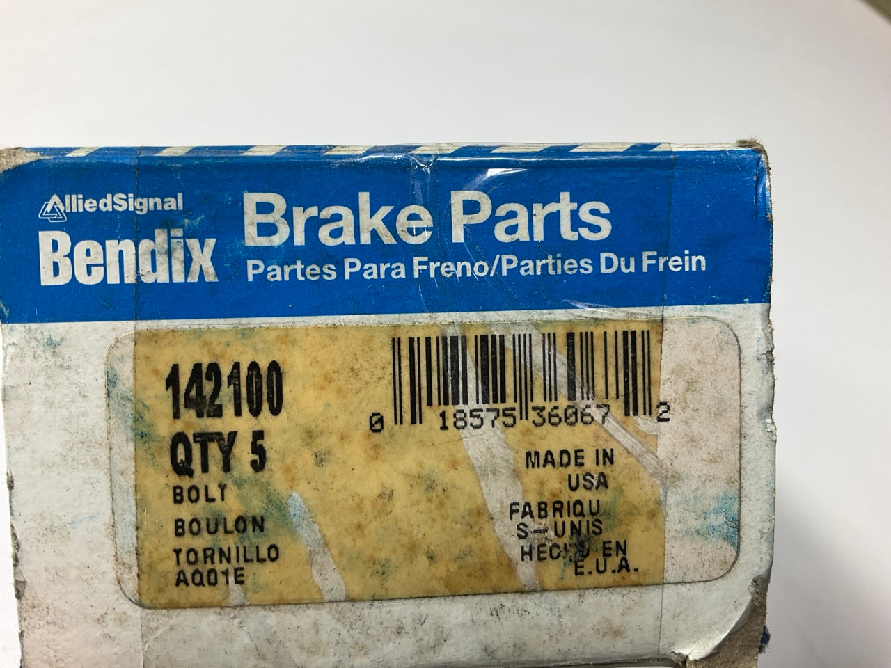 (4) Bendix 142100 1/2-20 Serrated Wheel Stud - .620'' Knurl, 1-5/8'' Length