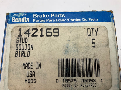 (5) Bendix 142169 Wheel Lug Studs