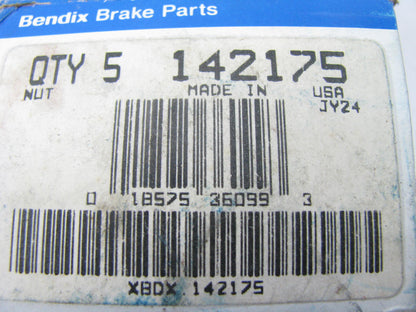 (5) Bendix 142175 Wheel Lug Nuts - Rear Left