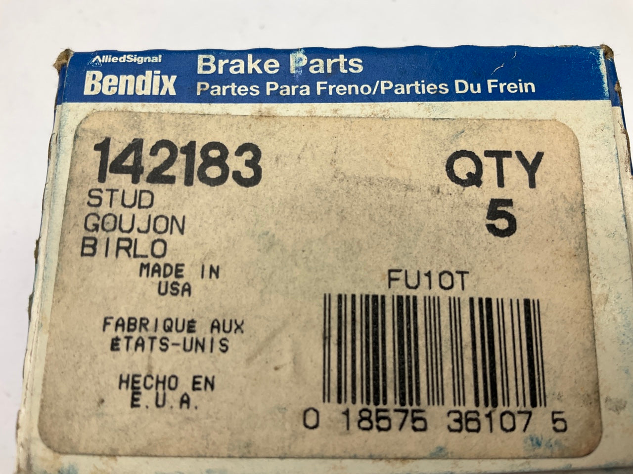 (5) Bendix 142183 Front Wheel Lug Studs