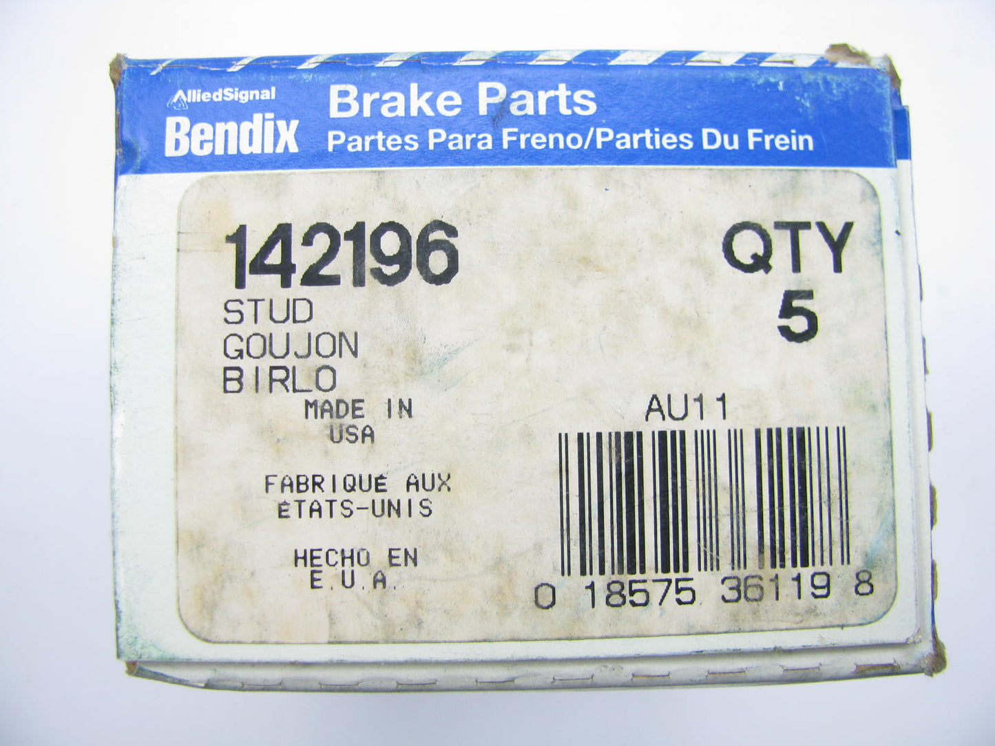 (5) Bendix 142196 FRONT Wheel Lug Studs