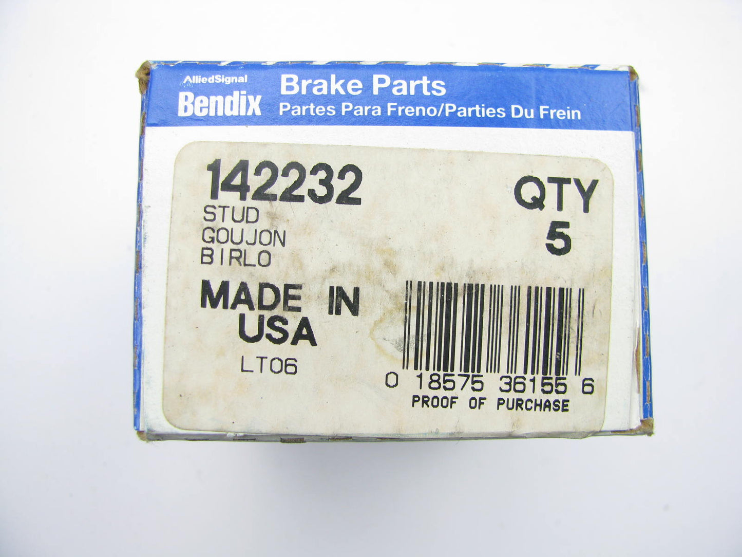 (5) Bendix 142232 Wheel Lug Studs