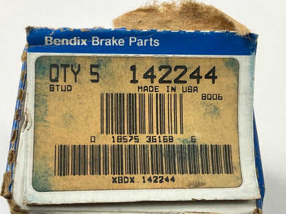 (5) Bendix 142244 Wheel Lug Studs