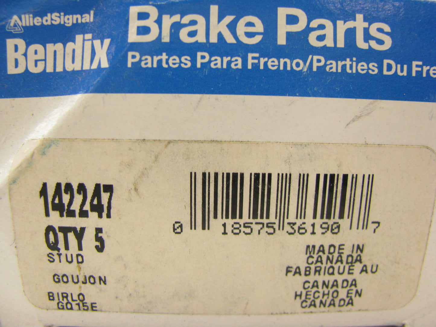 (5) Bendix 142247 Wheel Lug Studs