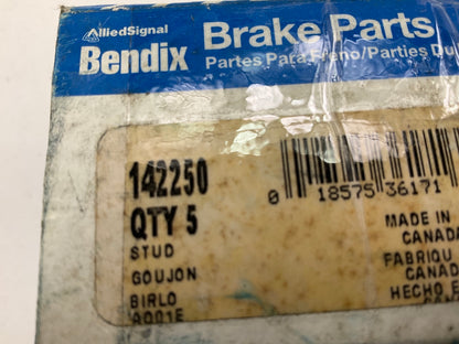 (5) Bendix 142250 Wheel Lug Studs