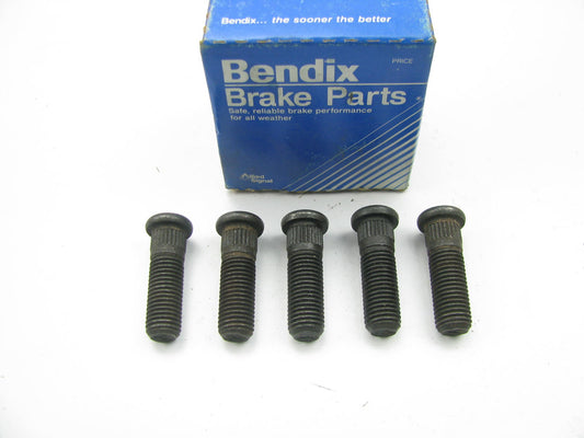 (5) Bendix 142254 Wheel Lug Studs