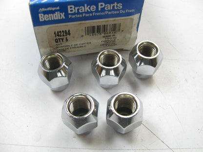 (5) Bendix 142294 Wheel Lug Nuts - Front / Rear