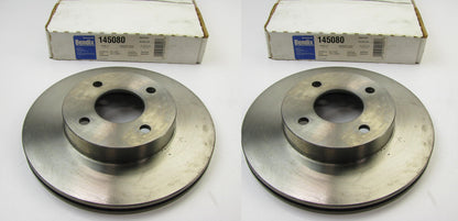 (x2) Front Disc Brake Rotors Bendix 145080