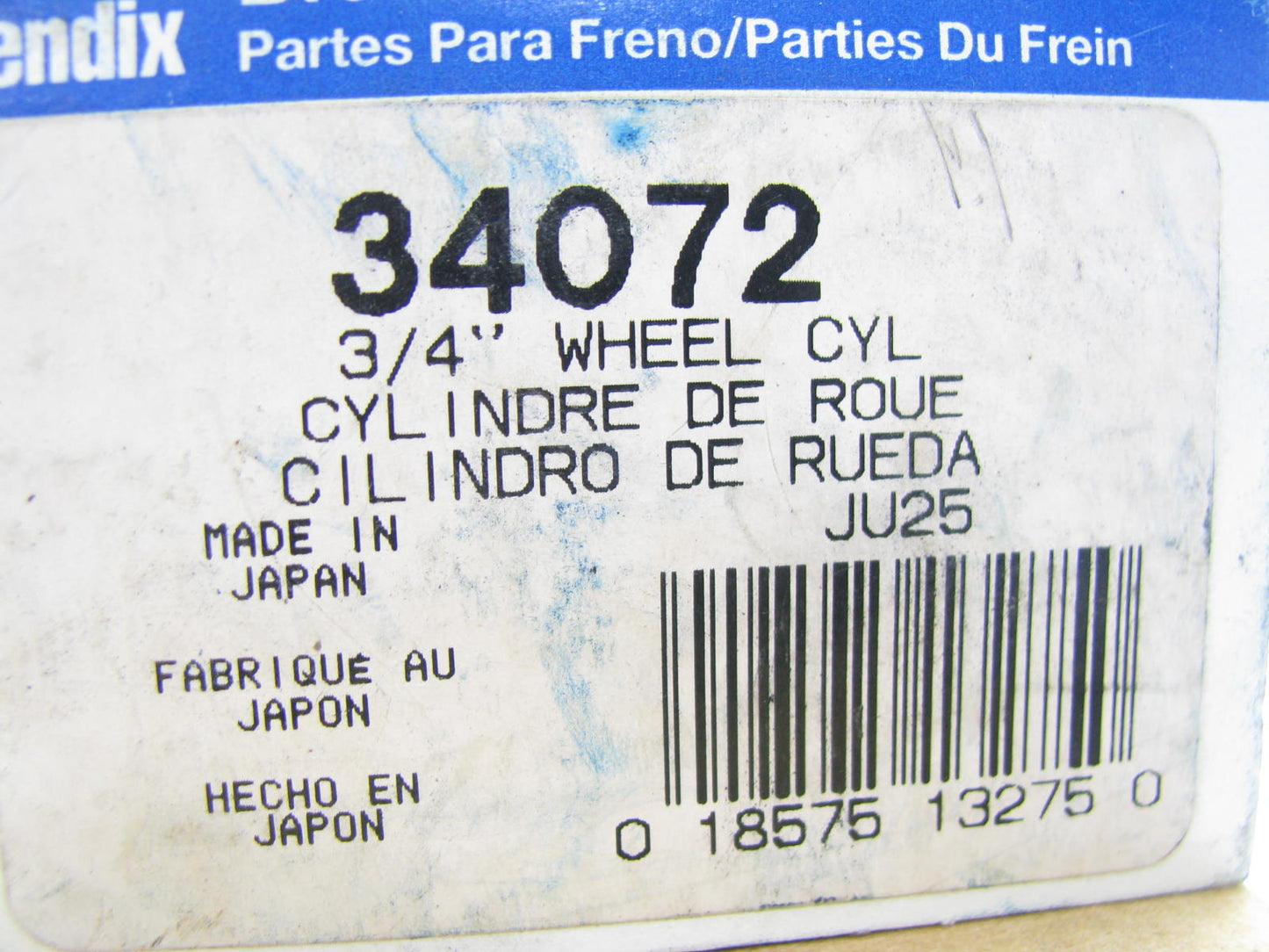 Bendix 34072 REAR Drum Brake Wheel Cylinder - 90-91 Honda Civic