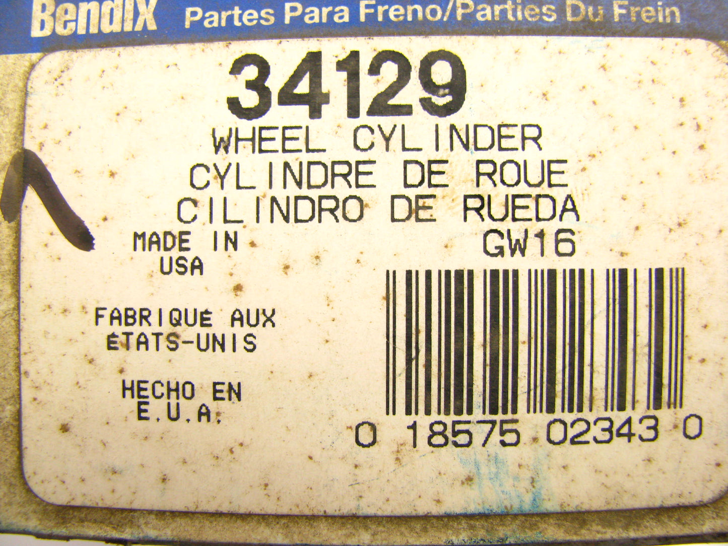 Bendix 34129 Drum Brake Wheel Cylinder - Rear Right