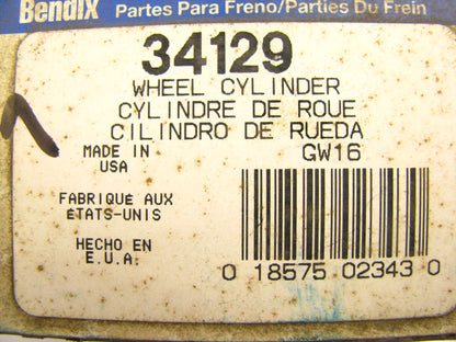 Bendix 34129 Drum Brake Wheel Cylinder - Rear Right