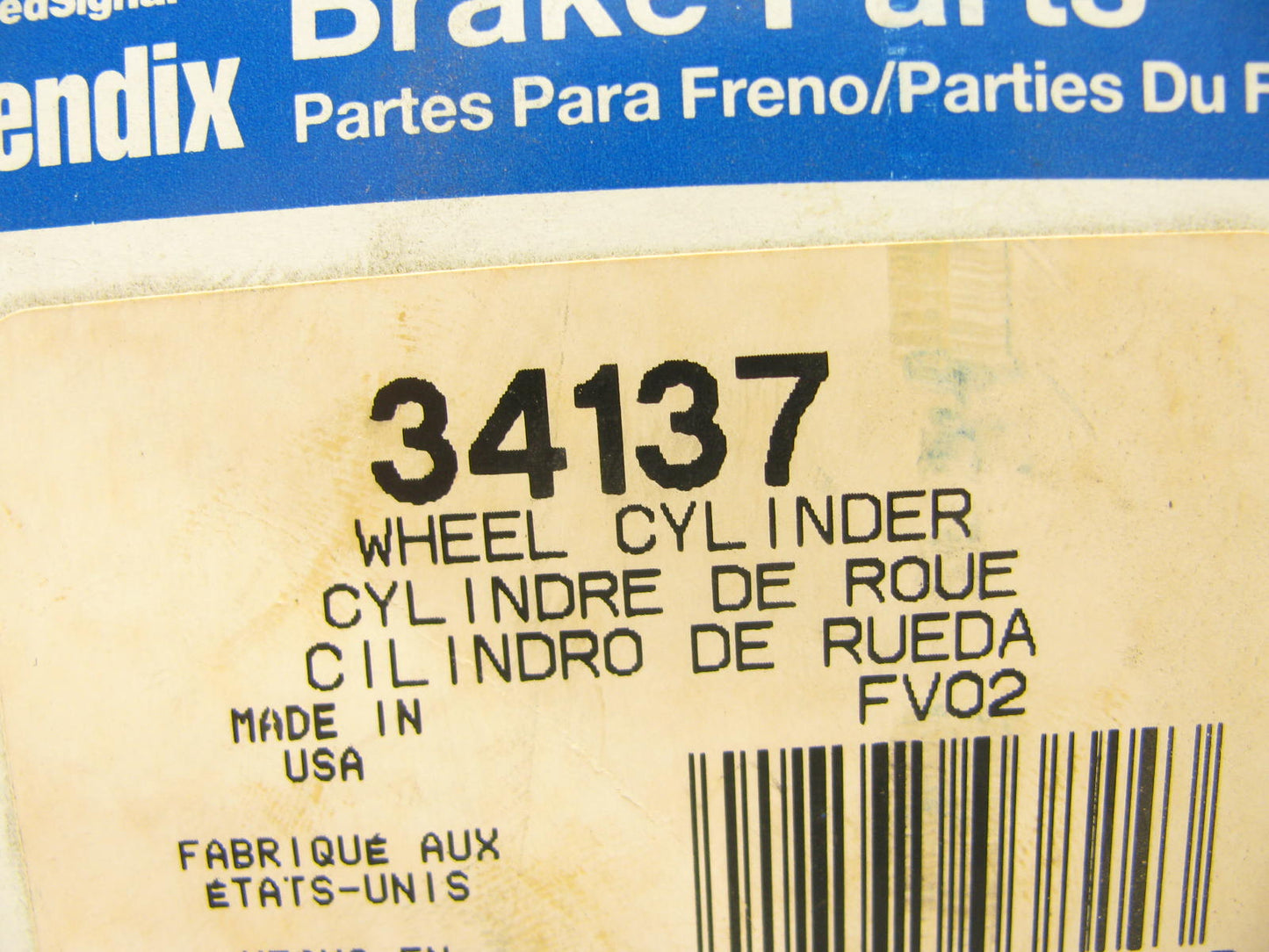 Bendix 34137 REAR RIGHT Drum Brake Wheel Cylinder