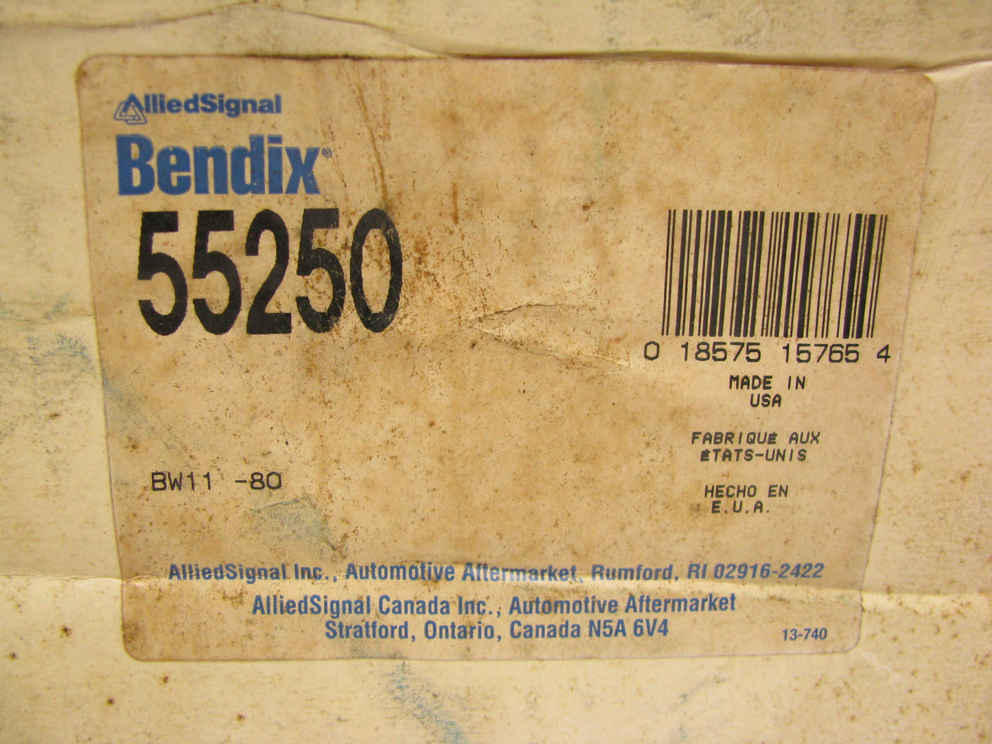 Bendix 55250 Disc Brake Caliper - Front / Rear Right