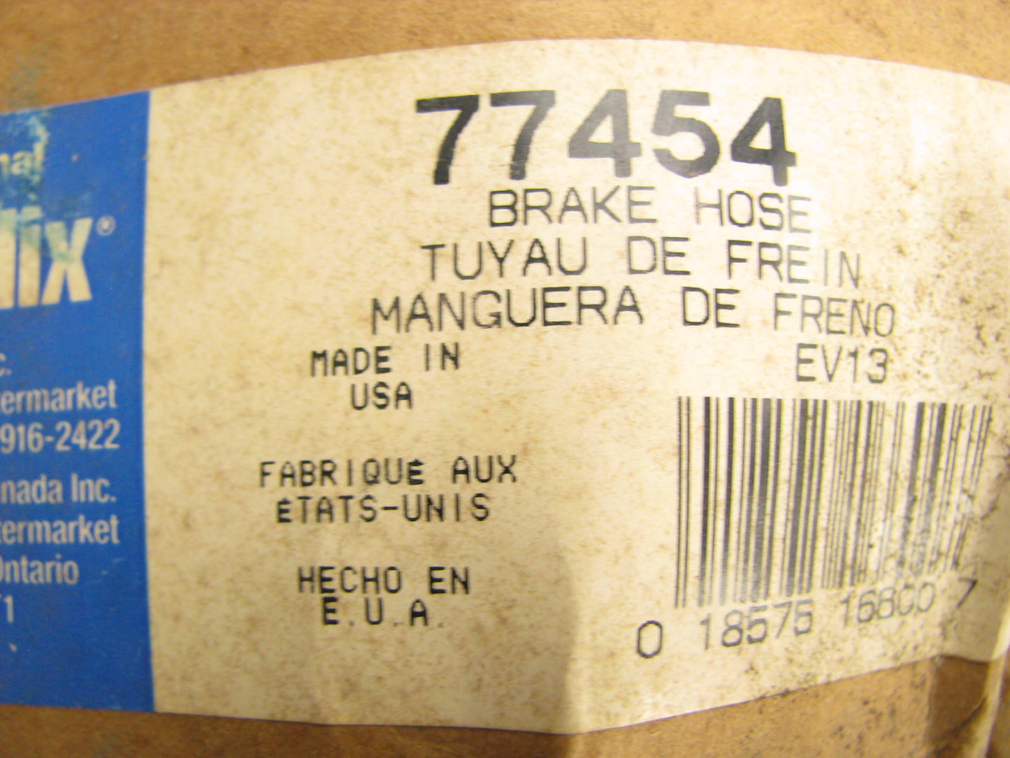 Bendix 77454 FRONT LEFT Brake Hose