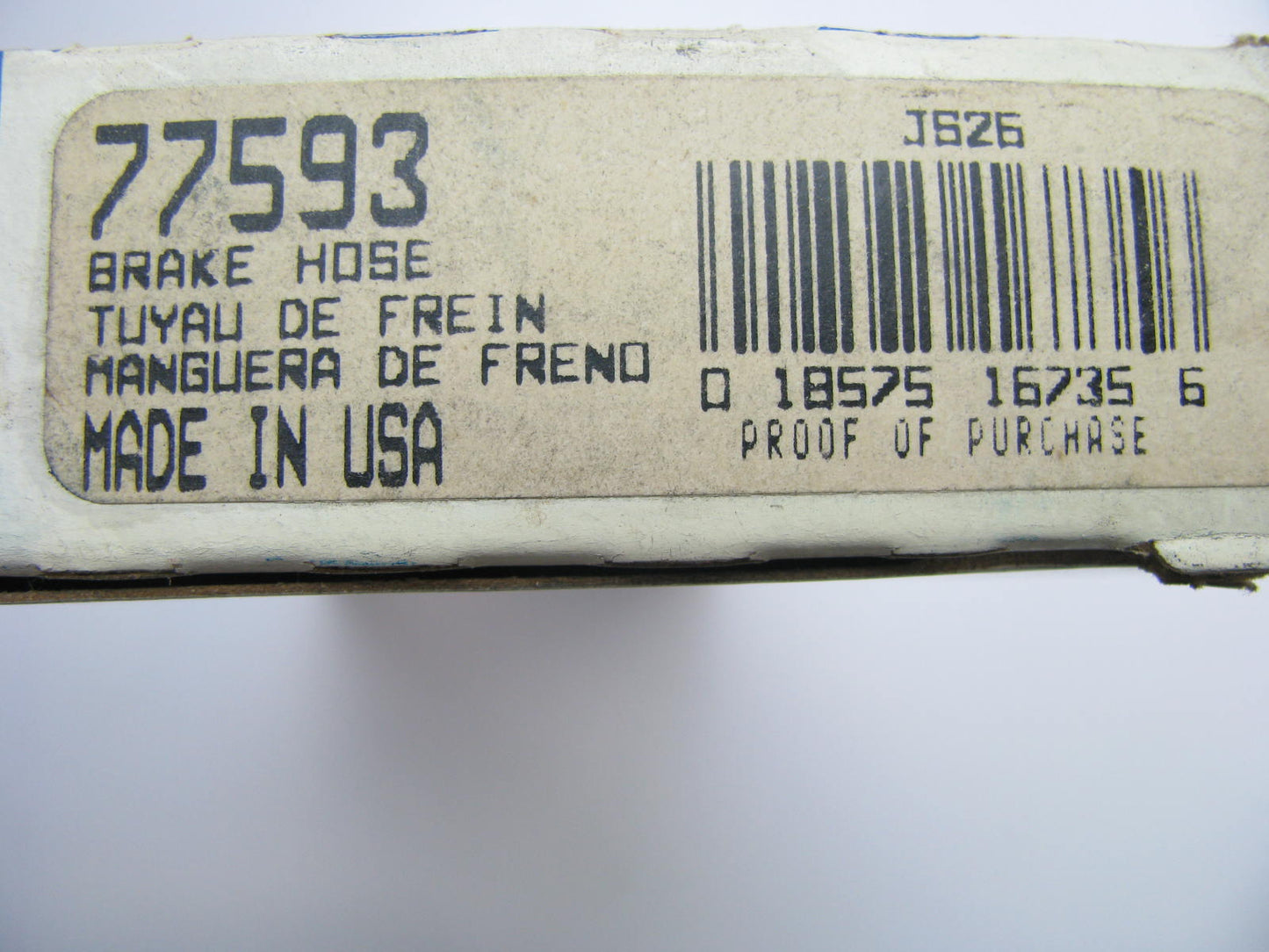 Bendix 77593 Front Left Brake Hydraulic Hose For 1987-88 Cougar 1988 Thunderbird