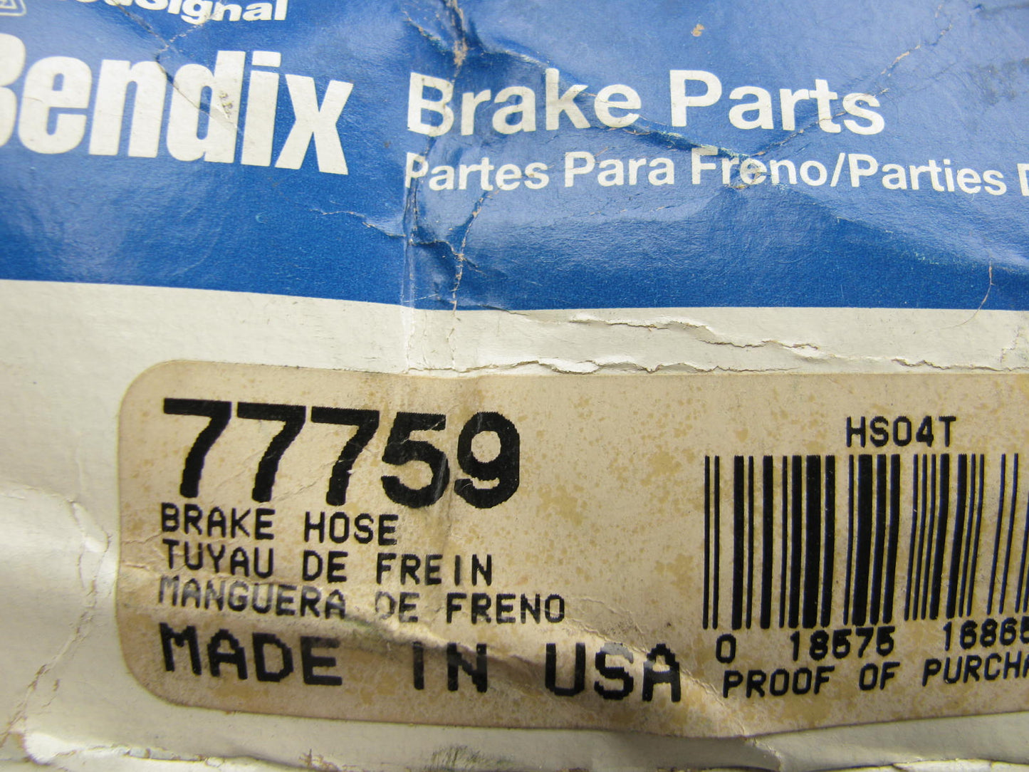 Bendix 77759 Rear Brake Hydraulic Hose For 1985-1988 Nissan Maxima