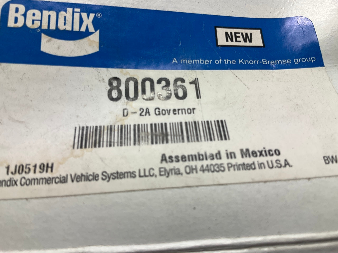 Bendix 800361 Air Brake Compressor Governor D-2A Governor,  105-130 PSI