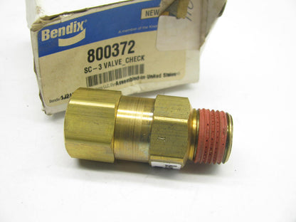Bendix 800372 SC-3 Single Check Valve 1/2'' NPT Female And Male Brass