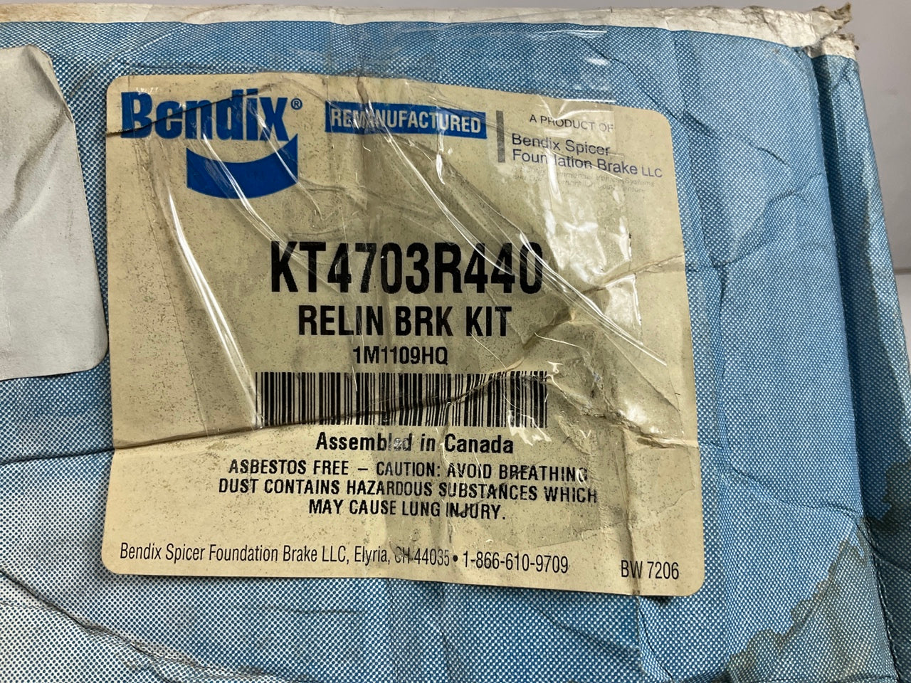 Relined Bendix KT4703R440 4703R 15''x5'' 4703 Brake Shoes With Hardware